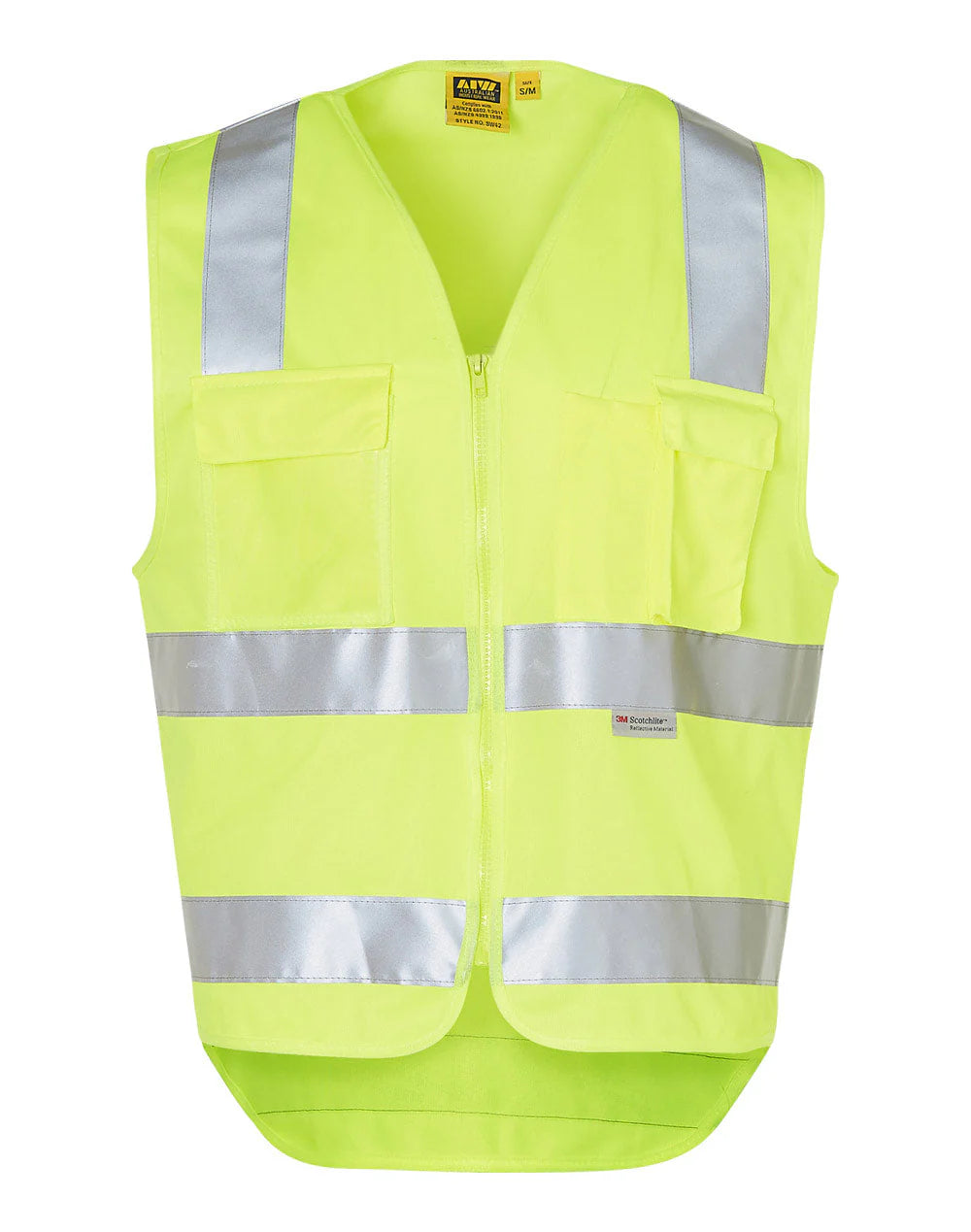 Hi-Vis SAFETY VEST with Pockets & 3M Reflective Tape