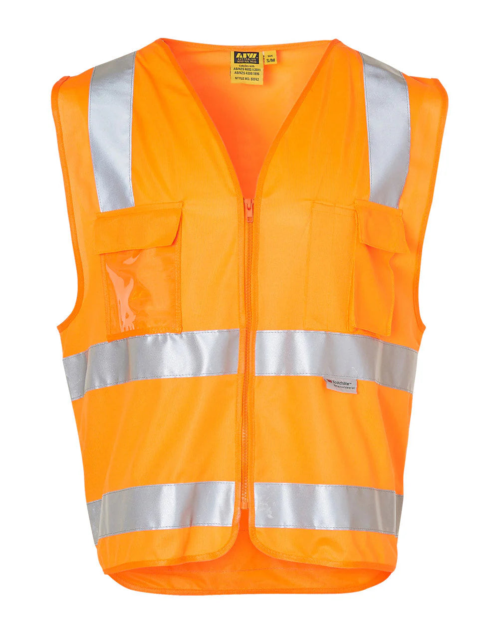Hi-Vis SAFETY VEST with Pockets & 3M Reflective Tape