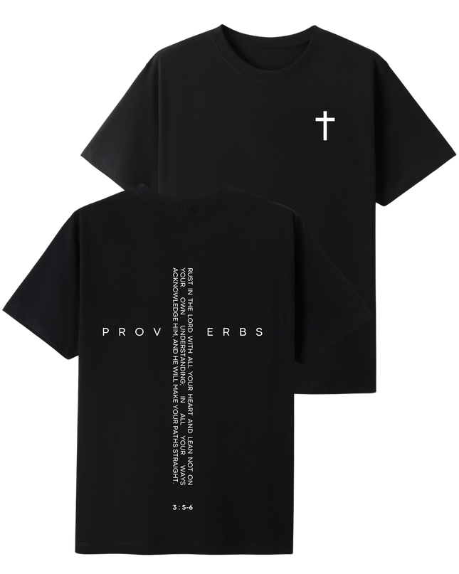 Bible Quote Proverbs 3:5-6 T-shirt