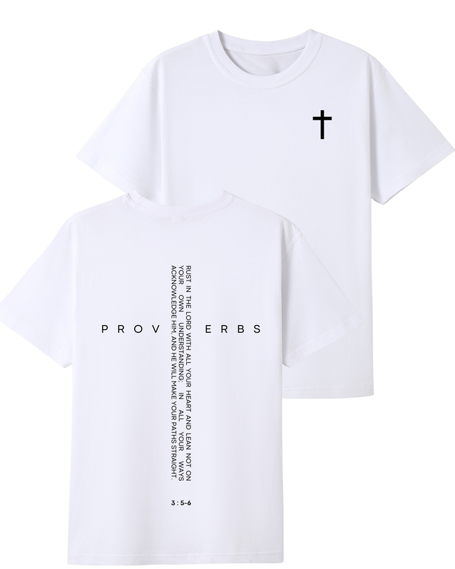 Bible Quote Proverbs 3:5-6 T-shirt