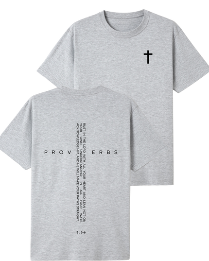 Bible Quote Proverbs 3:5-6 T-shirt