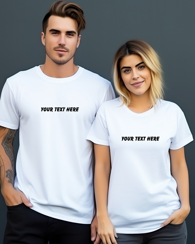 Personalised Text T-Shirts - Adults