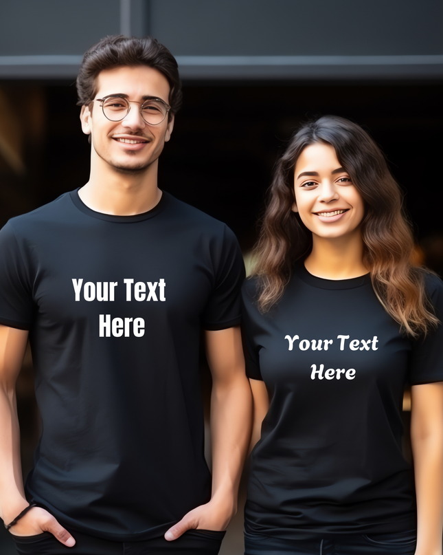 Personalised Text T-Shirts - Adults
