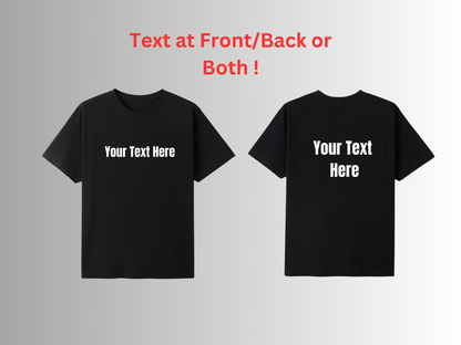 Personalised Text T-Shirts - Adults