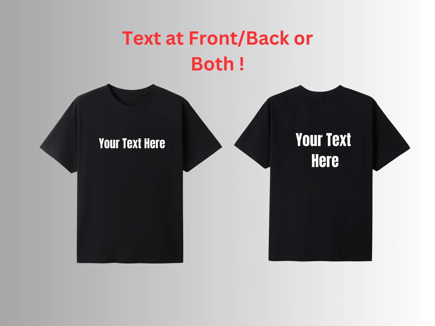 Personalised Text T-Shirts - Kids