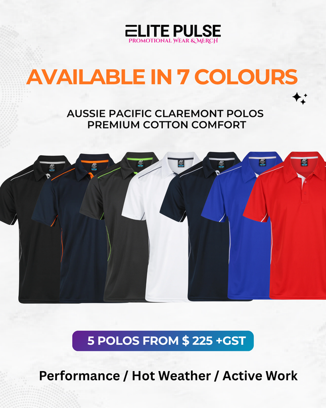 Kuranda Workwear Polos – 5 Pack (Custom Printed)