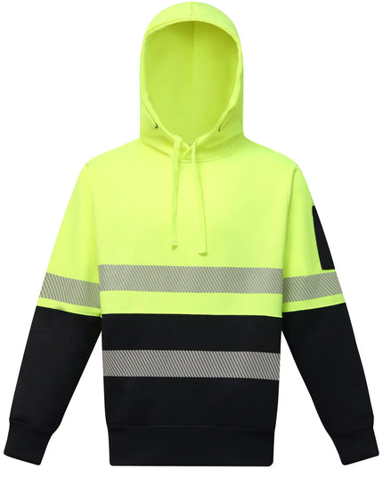HI-VIS Two Tone Safety Hoodie with Segmented Tape