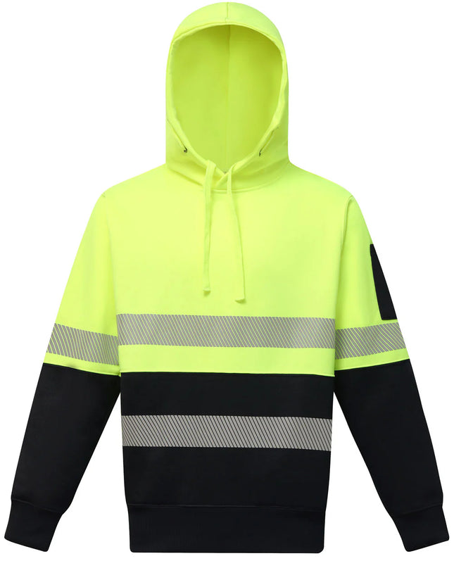 HI-VIS Two Tone Safety Hoodie with Segmented Tape