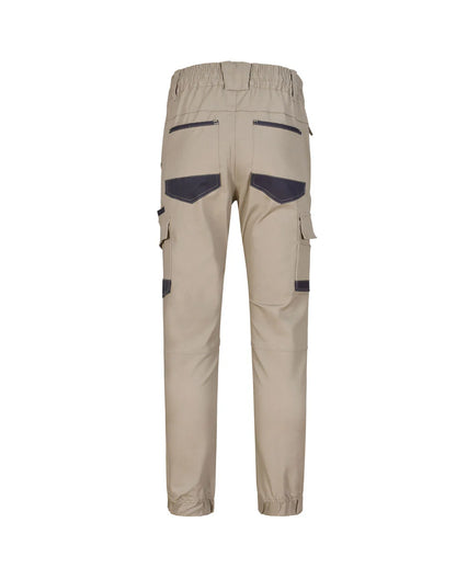 Unisex Cotton Stretch Drill Cuffed Work Pants