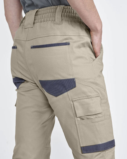 Unisex Cotton Stretch Drill Cuffed Work Pants