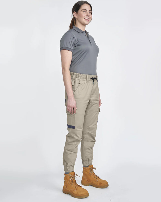 Unisex Cotton Stretch Drill Cuffed Work Pants
