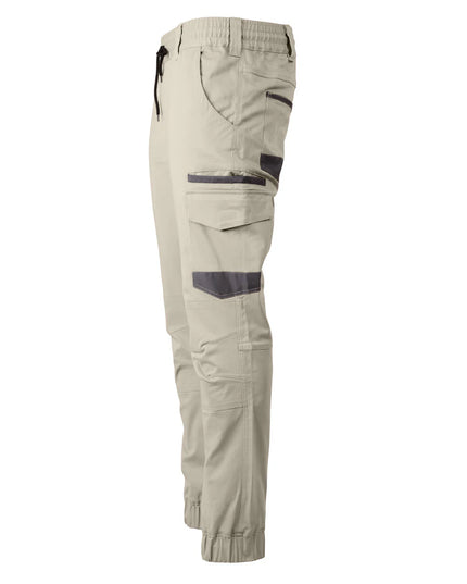 Unisex Cotton Stretch Drill Cuffed Work Pants