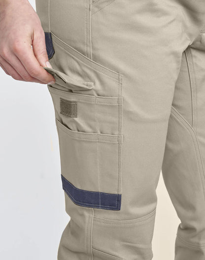 Unisex Cotton Stretch Drill Cuffed Work Pants
