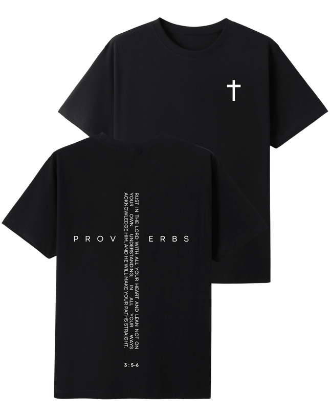 Bible Quote Proverbs 3:5-6 T-shirt - ElitePulse Custom Apparel & Merch