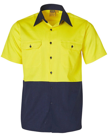 Cotton Drill Short Sleeve Safety Shirt - ElitePulse Custom Apparel & Merch