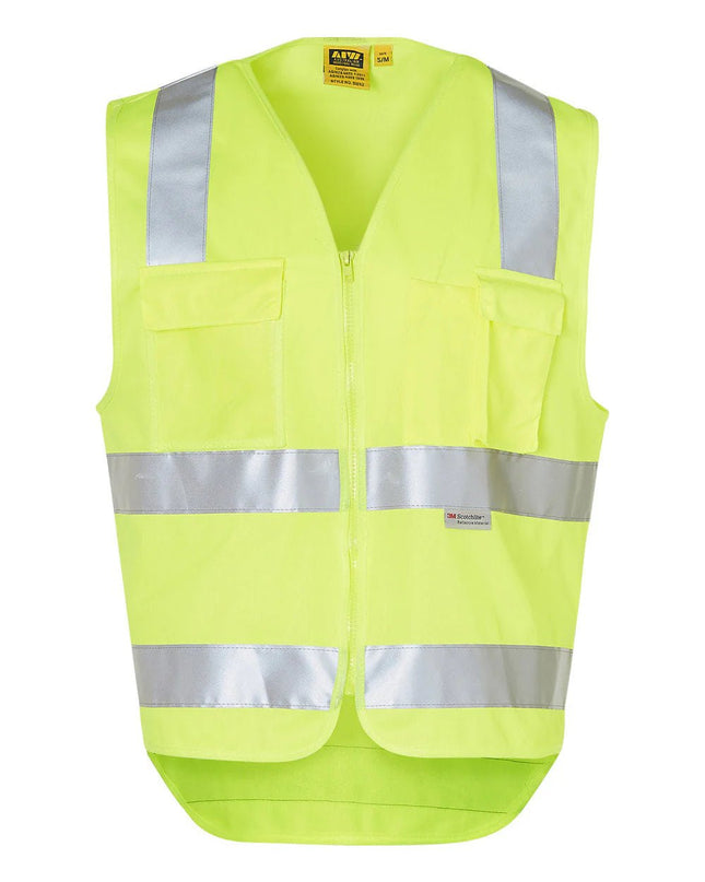 Hi-Vis SAFETY VEST with Pockets & 3M Reflective Tape - ElitePulse Custom Apparel & Merch