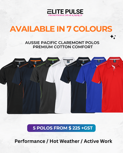 Kuranda Workwear Polos – 5 Pack (Custom Printed) - ElitePulse Custom Apparel & Merch