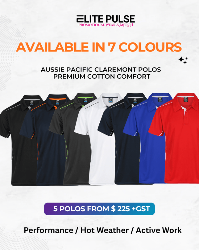 Kuranda Workwear Polos – 5 Pack (Custom Printed) - ElitePulse Custom Apparel & Merch