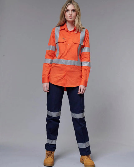 Ladies Heavy Cotton Drill Carg Pants with 3M Tape - ElitePulse Custom Apparel & Merch