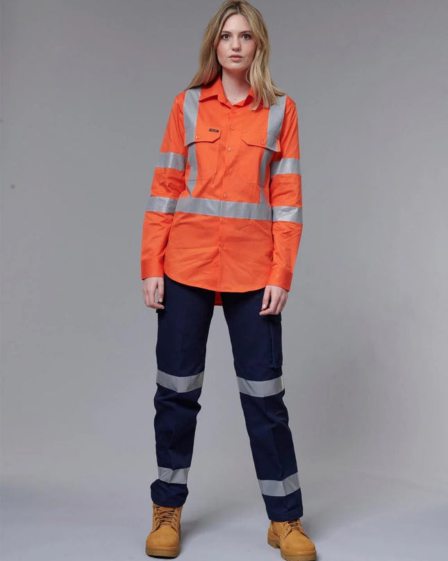 Ladies Heavy Cotton Drill Carg Pants with 3M Tape - ElitePulse Custom Apparel & Merch