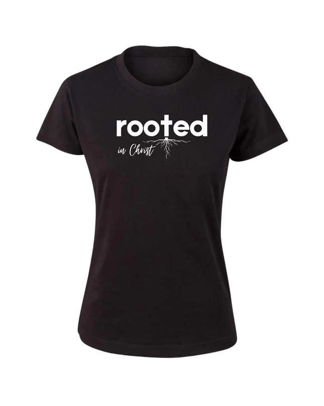 Rooted in Christ Women's T-Shirt - ElitePulse Custom Apparel & Merch