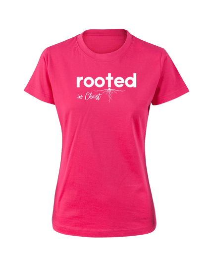 Rooted in Christ Women's T-Shirt - ElitePulse Custom Apparel & Merch