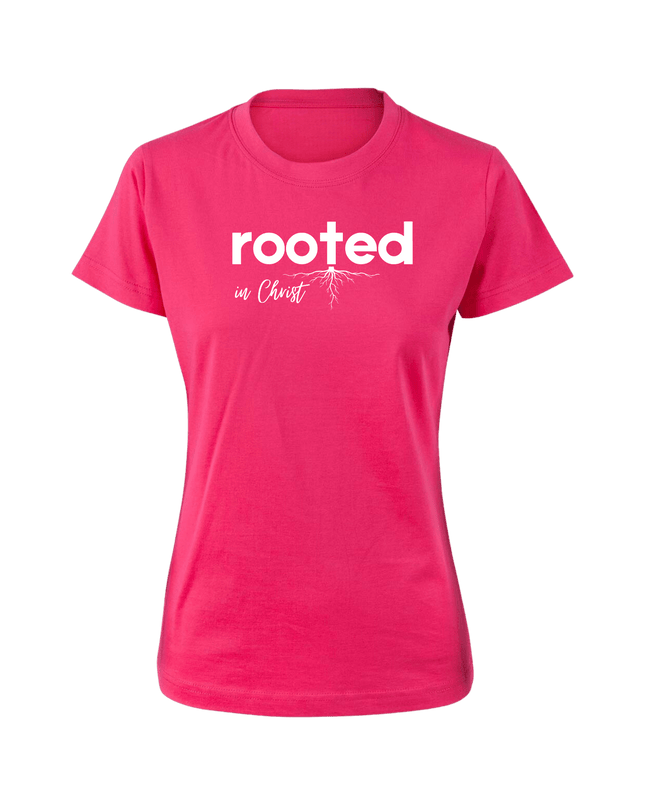 Rooted in Christ Women's T-Shirt - ElitePulse Custom Apparel & Merch