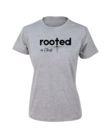Rooted in Christ Women's T-Shirt - ElitePulse Custom Apparel & Merch