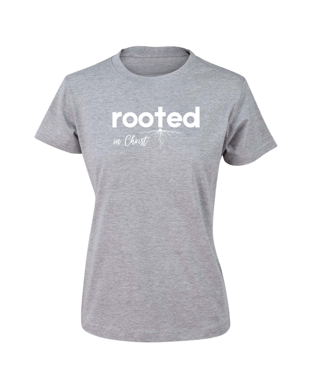 Rooted in Christ Women's T-Shirt - ElitePulse Custom Apparel & Merch