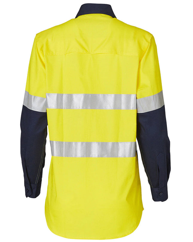 Women's Long Sleeve Safety Shirt with Reflective 3M Tape