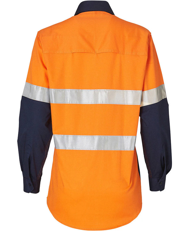 Women's Long Sleeve Safety Shirt with Reflective 3M Tape