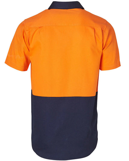 Cotton Drill Short Sleeve Safety Shirt