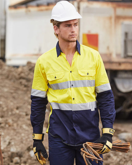Long Sleeve Safety Shirt with Reflective 3M Tape