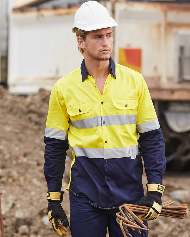 Long Sleeve Safety Shirt with Reflective 3M Tape