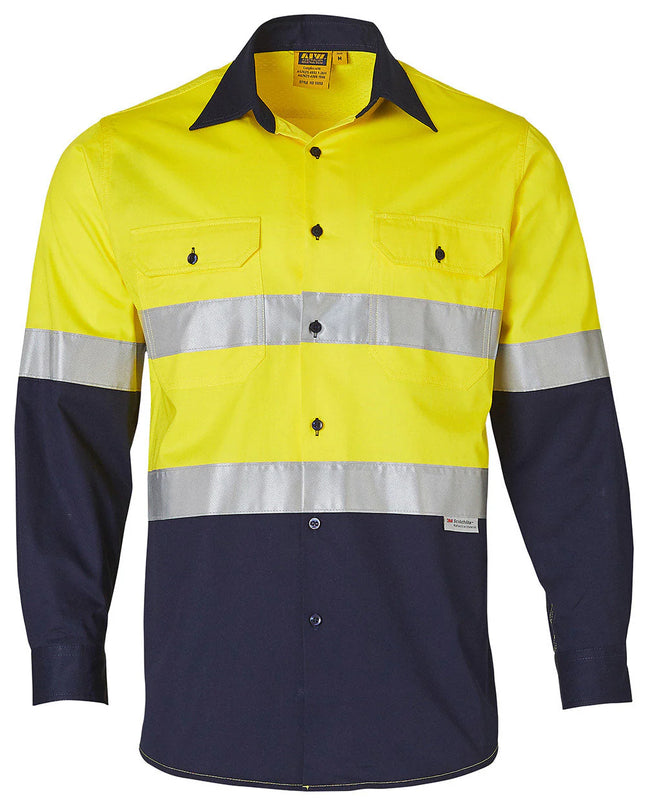 Long Sleeve Safety Shirt with Reflective 3M Tape