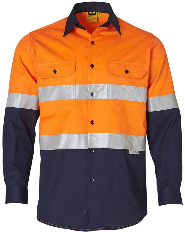 Long Sleeve Safety Shirt with Reflective 3M Tape