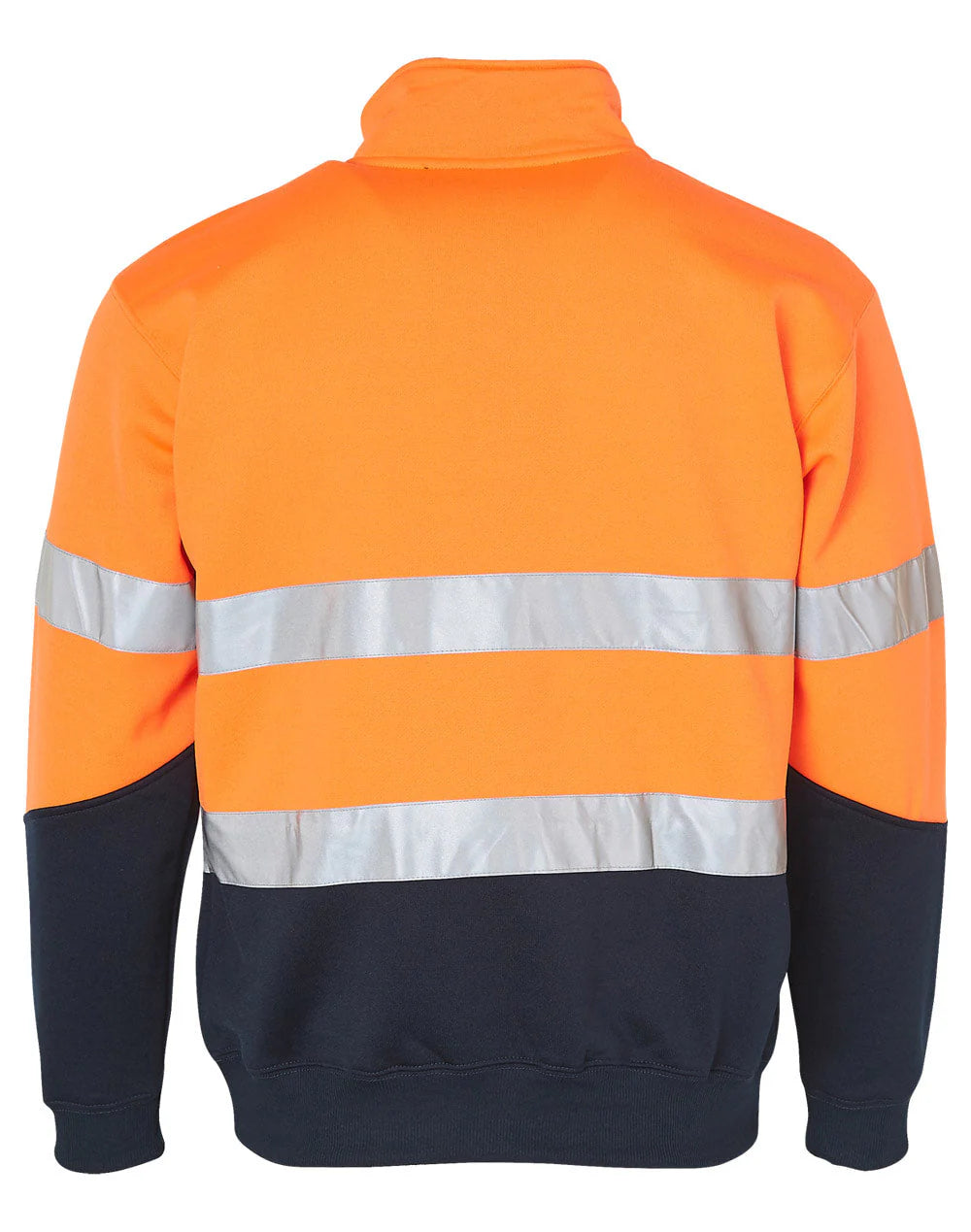 HI-VIS Long Sleeve Fleece with Collar & 3M Reflective Tape