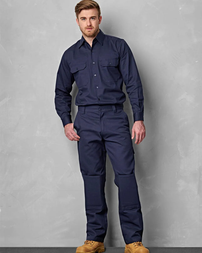 Mens Heavy Cotton Drill Cargo Pants