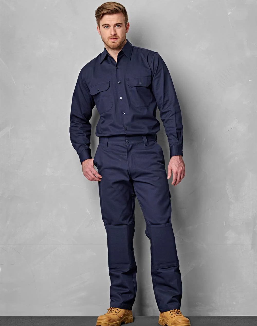Mens Heavy Cotton Drill Cargo Pants