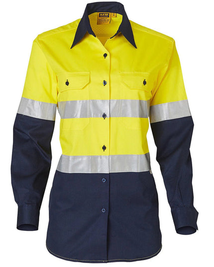 Women's Long Sleeve Safety Shirt with Reflective 3M Tape - ElitePulse Custom Apparel & Merch